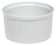 Pillivuyt Porcelain 6-Cup, 6-1/2-Inch Deep Classic Pleated Souffle Dish