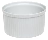 Pillivuyt Porcelain 6-Cup, 6-1/2-Inch Deep Classic Pleated Souffle Dish