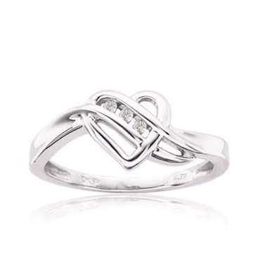 Diamond Heart Ring