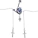 Light Blue Gem Dolphin Cross Dangle BELLY CHAIN