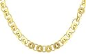 Ladies 16" High Polished Circle Link Necklace