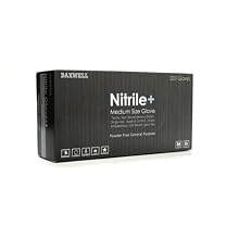 Daxwell F10001528 Nitrile Rubber General Purpose Glove, Powder Free, Small, Blue (10 Boxes of 100 Gloves)