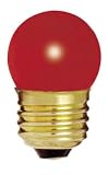 7.5 Watt S11 Bulb / 130 Volt / Medium Base / Ceramic Red