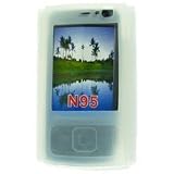 PCMicroStore Brand Nokia N95 Premium Clear Silicone Skin Case Cover