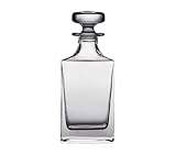 Dartington Crystal Decanter- Square 25.3 ounce, 8.9 inch tall