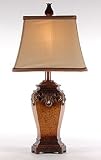 Traditional Golden Rectangular Bedside Table Lamp