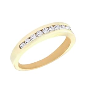 14K Yellow Gold .50 CTW Diamond Anniversary Band by