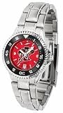 California State (Northridge) Matadors Competitor AnoChrome Ladies Watch with Steel Band and Colored Bezel