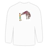 Long Sleeve T-shirt with kid, human, body, individuals, individual, boy, persons, humans, people, horse, child, person
