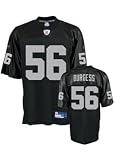 Oakland Raiders Derrick Burgess Replica Adult Team Color player Jersey, Size= XX-Large