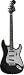 Squier by Fender Black and Chrome Standard Stratocaster Rosewood, Black w/ Mirrored Pickguard