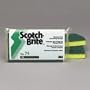 Scotch-Brite Medium Duty Scrub Sponge. Green/Yellow, 3.6wx6.1dx0.7h, 20 Sponges per Case.