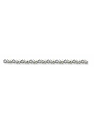 14K White Gold Holds 30 2.1mm Stones 1.17ct Fancy Tennis Bracelet Mounting