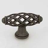 Jeffrey Alexander Tuscany Birdcage Knob, Dark Antique Copper