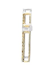 14K Yellow/White 1/4 Ct Tw Diamond Cross 20.85mm X 13.00mm 1/4 Ct Tw