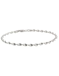 Sterling Silver 040-Gauge Twisted Magic Bracelet, 7.25"