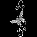 Men's T-Shirt : Tribal Butterfly - Embellished Rhinestones