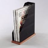 Distinctions Magazine File, Metal/Black, 3-3/4w x 10-1/4d x 12-7/16h