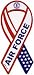 Air Force 8 Ribbon Car Magnet