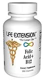 Folic Acid + B12, 200 Caps