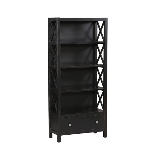 Delano Large Bookcase - Antique Black