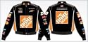 Tony Stewart /2008 Home Depot Adult Black Nascar Twill Jacket