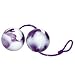 Orion 523526 Liebeskugel-Duo KingSize, lila-wei�, Kugel-� 4,5 cm, Gesamtl�nge 23,5 cm