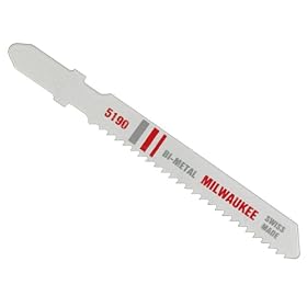 Milwaukee 48-42-5190 3-Inch, 14 Teeth per Inch, Bi-Metal Jig Saw Blades, 5-Pack by Milwaukee