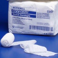 2236 Bandage Conform Roll Sterile Cotton/Poly 4X75" 1Ply White 12 Per Box Part No. 2236 by- Kendall Company