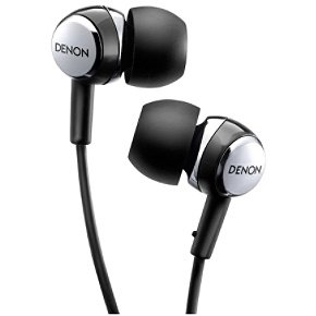 Denon AH-C260R Mobile Elite In-Ear Headphones with 3-Button Remote and Microphone (Black)