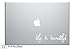 Life Is Beautiful Laptop Apple Silhouette Doctor Macbook Symbol Keypad Iphone Apple Ipad Decal Skin Sticker Laptop (white)