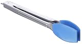 Amco Silicone Tongs, Blue