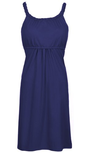 Eco-friendly Bamboo Fabric Braided Maternity and Nursing Night Dress