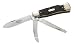 Solingen Hartkopf 324411 Jagdtaschenmesser, Hirschhorn, Klinge 1.4110 Stahl, SM-dge und Aufbrechklinge 1.4034 Stahl, Neusilberbacken