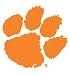Clemson University PAW PRINT Clear Vinyl Decal Car Truck Sticker