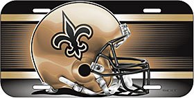 New Orleans Saints Plastic License Plate