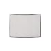 UniFlame Single Panel Curved Pewter Screen