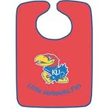 Kansas Jayhawks Two-Toned Snap Baby Bib