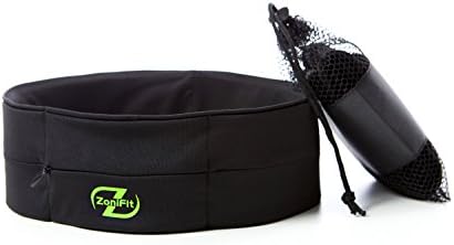 Running & Fitness Belt by ZoniFit. For Active Men & Women With Uses in Sports, Leisure & Travel; Stashes Credit Card, ID, Cash in Zippered Pouch; Smartphone in Multi-Access Slits & Hidden Key Hook
