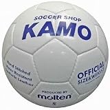 KAMO KAMOオリジナル 5号球 ホワイト×ブルー