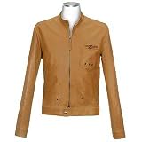 Forzieri Men's Brown Zip Genuine Leather Jacket