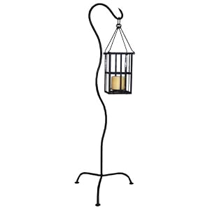 PTC Home and Garden Lantern Stand, Black by 