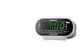 Sony ICF-C318 Automatic Time Set Clock Radio with Dual Alarm (White)