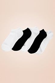 5 Pairs of Cotton Rich Assorted Trainer Liner Socks