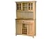 Kitchen & Housewares : Buffet with 2-Door Hutch and Wine Rack - Natural/ Stainless Steel