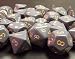 Chessex Dice: Polyhedral 7-Die Opaque Dice Set - Dark Grey with Copper (Limited)