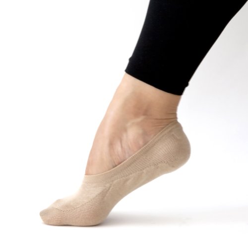 SHEEC - SoleHugger ACTIVE 2-Pair Pack - Women's No-Show Casual Socks (Beige/Large)
