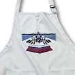 Apache Helicopter - BLACK Full Length Apron With Pockets 22w X 30l by 3dRose LLC