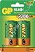 GP 220DH-U2 GP 220DH D Size 2 Pack Rechargeable Batteries