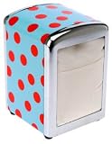 Present Time  Napkin holder Polka Dots red
